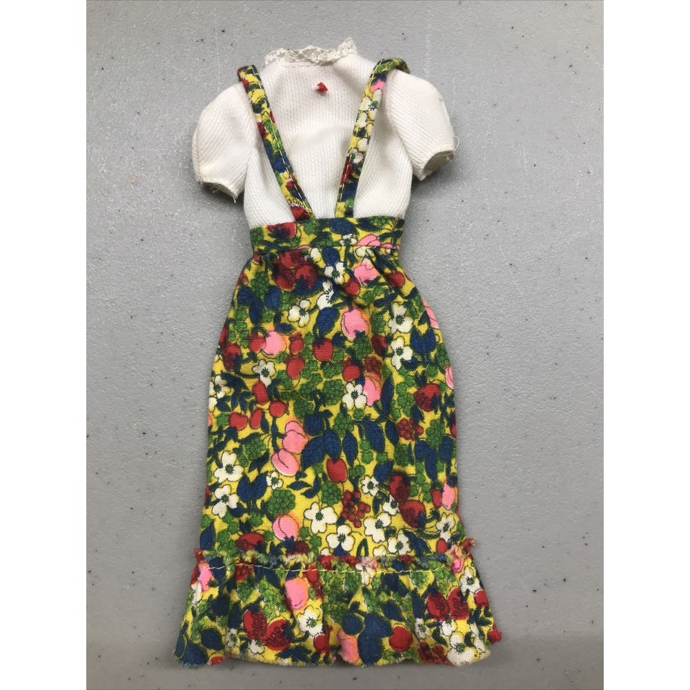 Barbie Vintage Mod 1973 Best Buy #8620 FANCY FLOWERS Long Floral Dress
